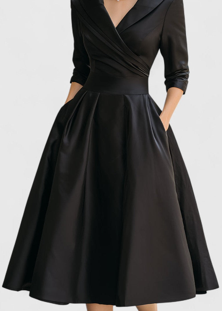 Anna - Elegant Shimmer Midi Dress