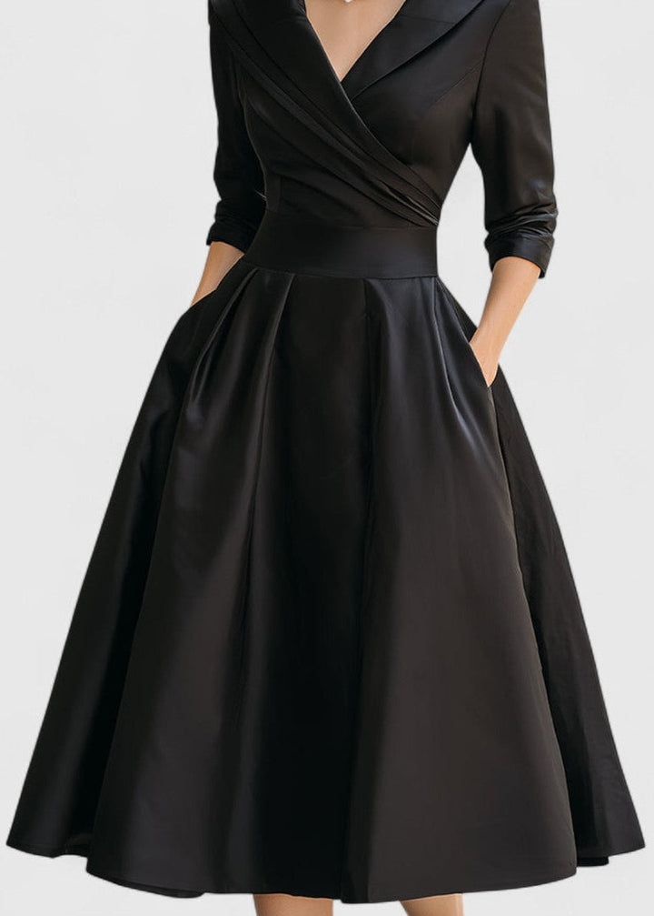 Anna - Elegant Shimmer Midi Dress
