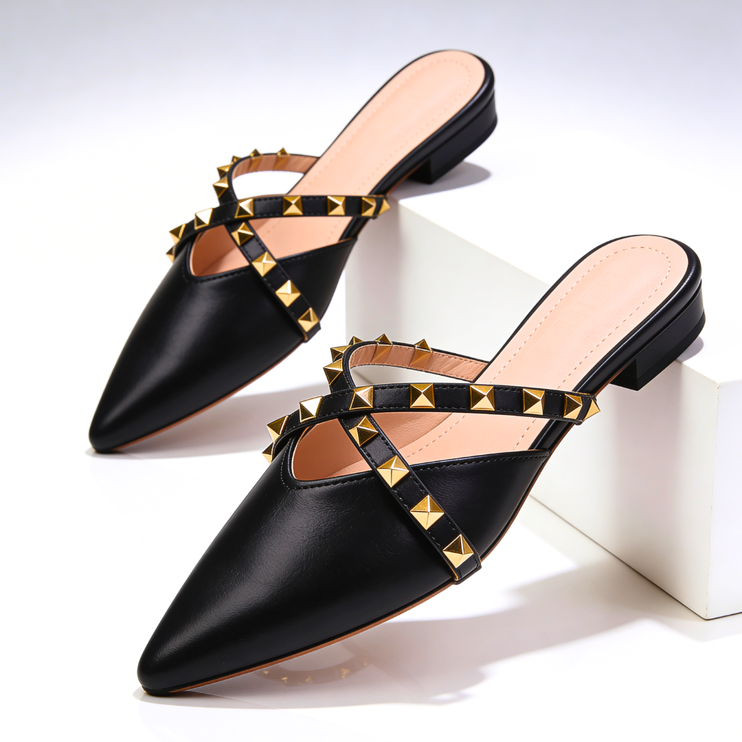Odette Crossover Studded Sandals