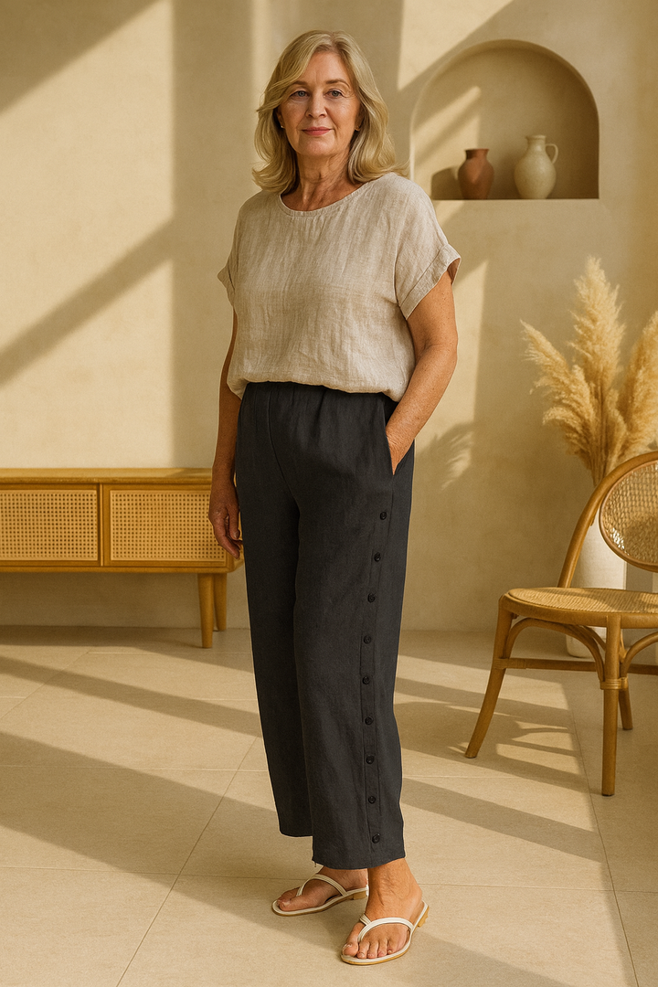 Amari - Classic Button Pants
