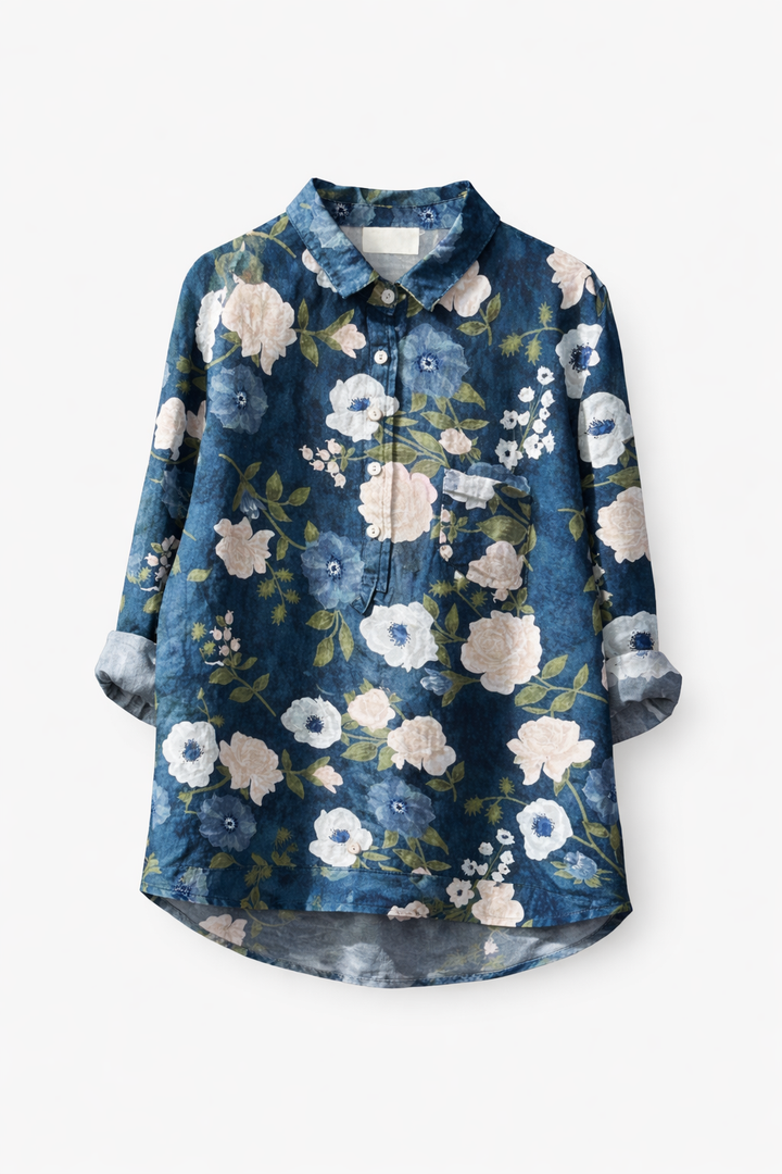 Beryl - Elegant Floral Shirt