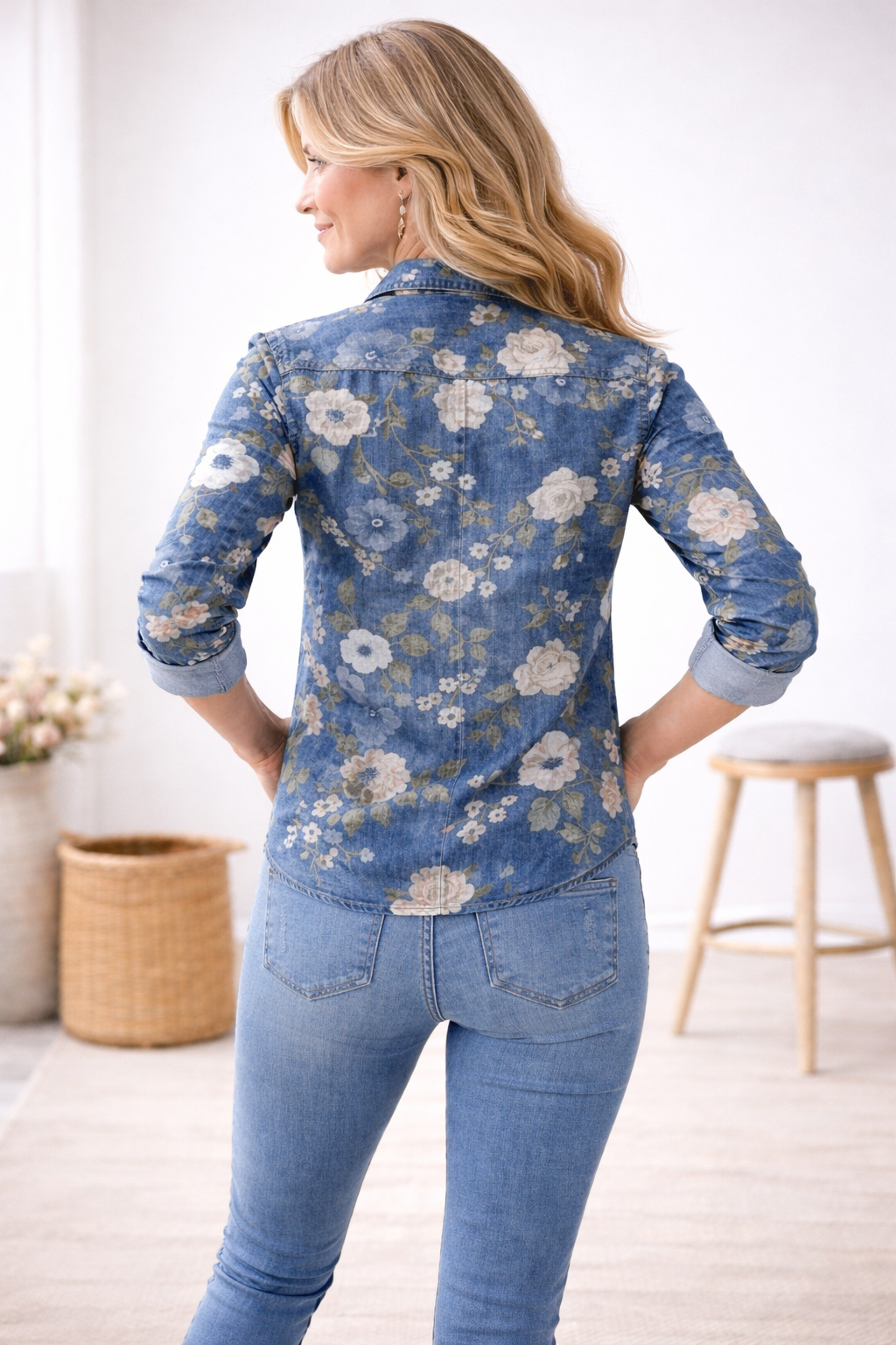Beryl - Elegant Floral Shirt