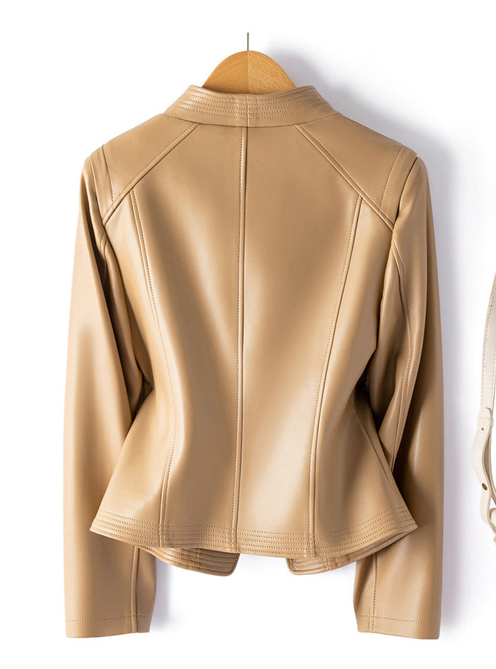Clarisse Sheepskin Moto Jacket