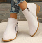 Claire - Suede Ankle Boots