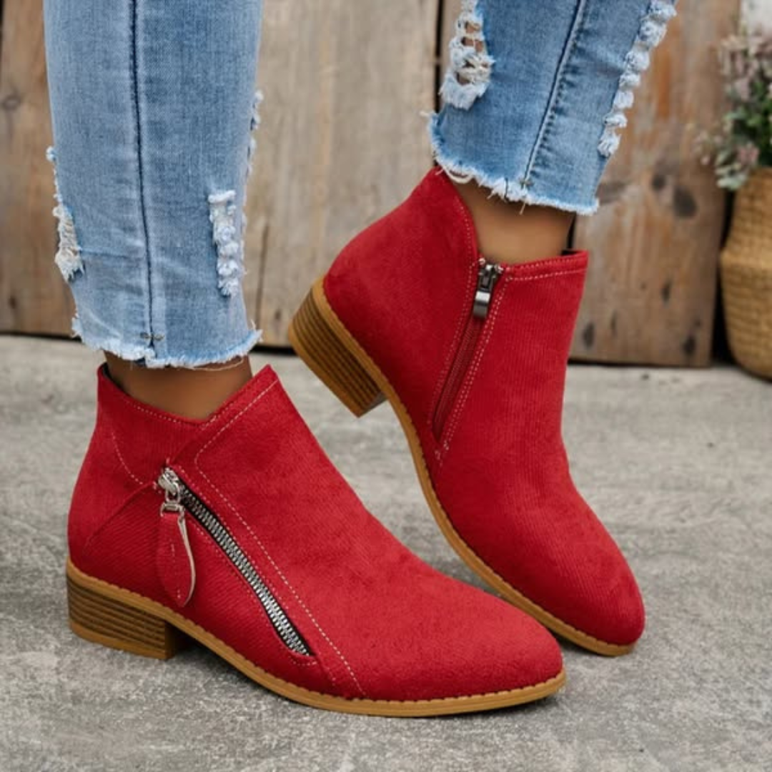 Claire - Suede Ankle Boots