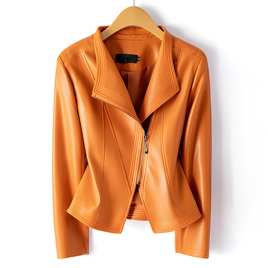 Clarisse Sheepskin Moto Jacket