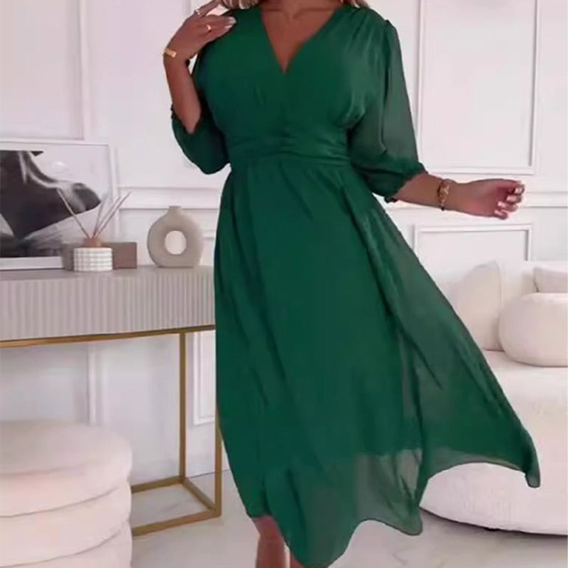 Antonella - Classic Draped Front Dress